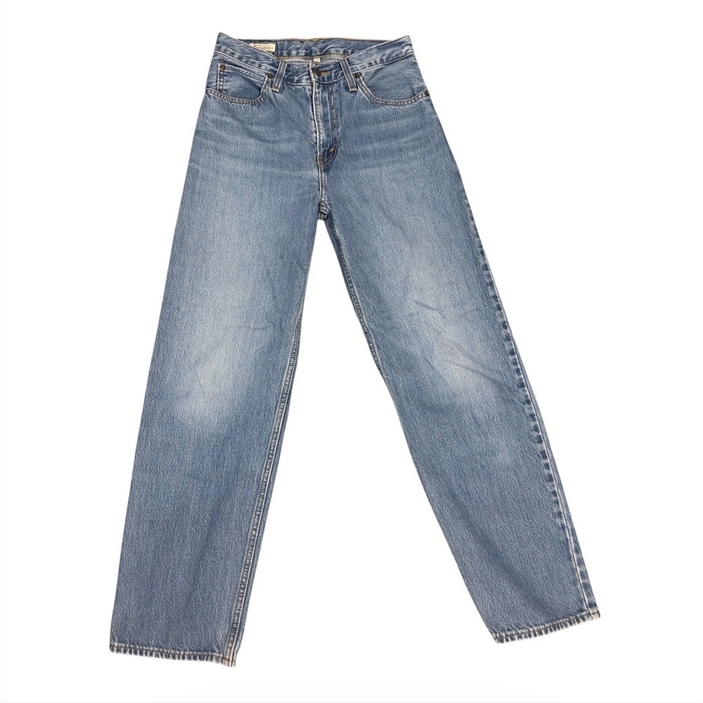 Levis Premium Womens High Rise Straight Leg Jeans Medium Wash Blue Size 25